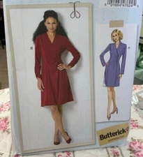 Butterick Lisette Pattern B6589 6589 Faux Wrap SKIRT Straight or Flared 6-22