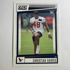 2022 Score Christian Harris RC #352 Rookie Card Houston Texans Tc1. rookie card picture