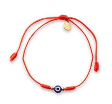 Evil Eye Bracelet & Protection bracelet. Good luck bracelet. Red string of fa...