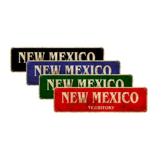 New Mexico Territory Vintage Sign Garage Bar Home Décor US State Aluminum Sign