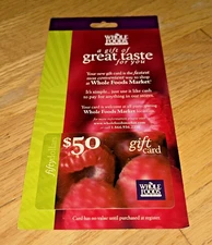 Vintage WHOLE FOODS GIFT CARD (NO VALUE) Collectible #4