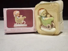 Precious Moments BABY’S FIRST CHRISTMAS 2" BOY Figurine Enesco Mini