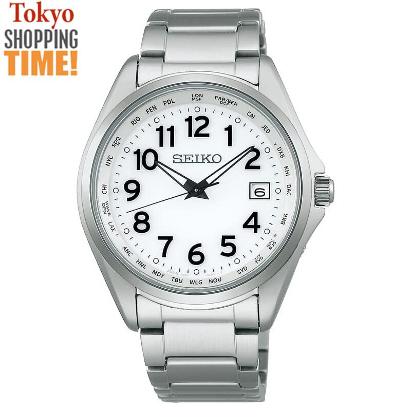 Seiko Selection SBTM327 Titanium Radio Solar Analog Men`s Watch