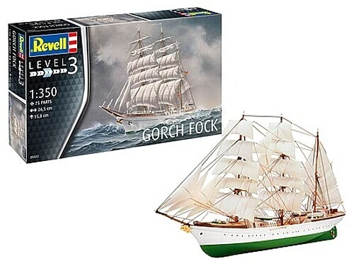 Revell Germany Gorch Fock Plastic Model Sailing Ship Kit 1 350 Scale