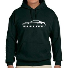2001 Ford Bullitt Mustang Classic Outline Design Hoodie Sweatshirt NEW