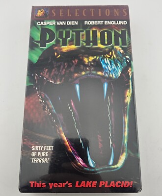 Python VHS Sealed 2001 Casper Van Dien Robert Englund Cult Horror