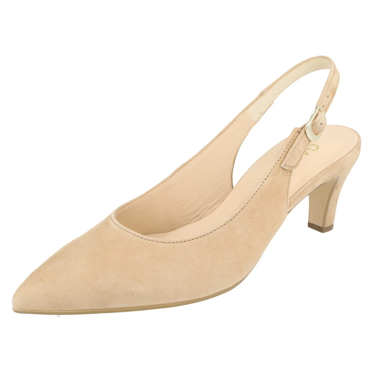 Gabor Décolleté Donna Comfort: Scarpe Classiche Con Tacco, Larghezza G, Pelle Scamosciata Nera