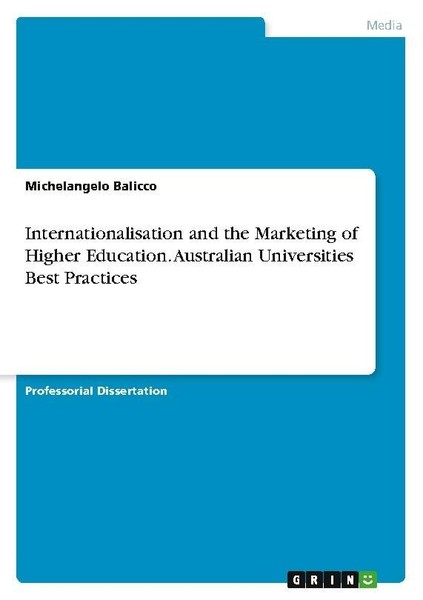Internationalisation And The Marketing Of Higher Education. Australian Universit-image