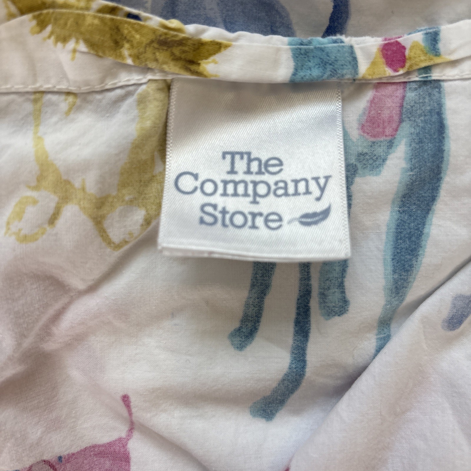 The Company Store Dog Print King Flat Sheet & Standard Pillowcase Cotton