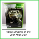 Fallout 3 Game of the Year Edition Xbox 360 Platinum Hits GameStop Edition
