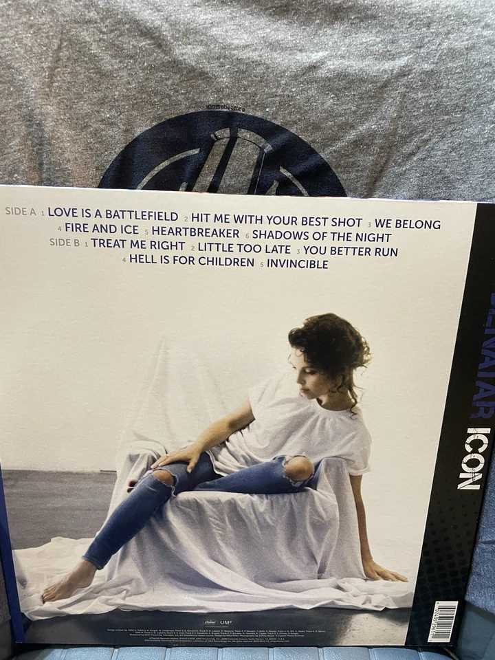 Pat Benatar Icon Vinyl Record Album 2021 Blue Wax NM/NM - Image 3 of 4