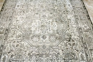 10X7 MUSEUM MASTERPIECE ANTIQUE HAND KNOTED VEGETABLE DYE HERIZZ TABRIZZ RUG