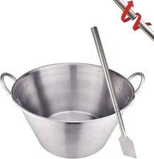 ARC Stainless Steel 21 Inches  Mexican Cazo Para Carnitas 36" Mix Paddle