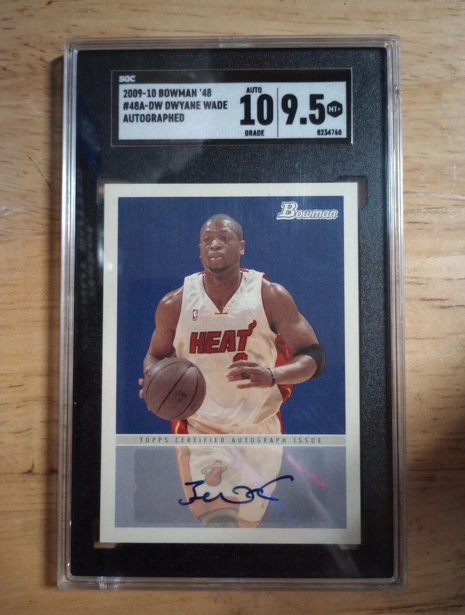 Topps Dwyane Wade Basketball Autographed Sports Trading Cards