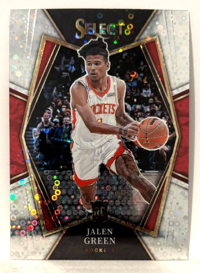 Jalen Green 2021-22 Select Premier Level Disco RC Houston Rockets #190