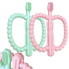 Teething Toys Babies 0-36 Months Anti-Choking Silicone Toothbrush