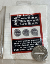 Jay Leslie Coin Thru Coin Magic Trick, Vintag...