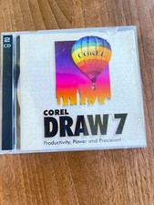 Corel Draw 7 PC Cd 3 Disc set , includes manual Corel Cad 30 day free trial