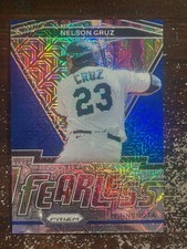 2021 Prizm Blue Mojo Fearless Nelson Cruz /199