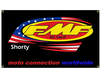 FMF USA Auspuff Krümmer Endschalldämpfer Racing Werbe Banner 150 cm Fahne Flagge