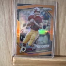 Panini Prizm Joe Theismann Orange Prizm #284 Washington Redskins NFL /249