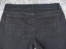 Riders by Lee Jeans Womens 16P Black Mid Rise Boot Cut Stretch Denim 36x29