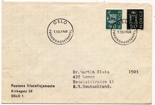 Norwegen 1968 Ersttagsbrief - Rentiere Sonne Michel Nr. 572-73