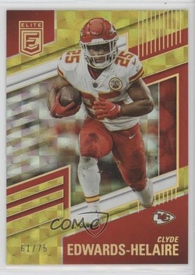 2022 Panini Donruss Elite Yellow 61/75 Clyde Edwards-Helaire #92 0q1p
