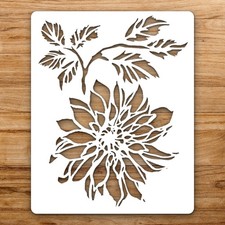Floral Design PATTERN Large Reusable Wall Stencil For Painting DIY Home Decor Te