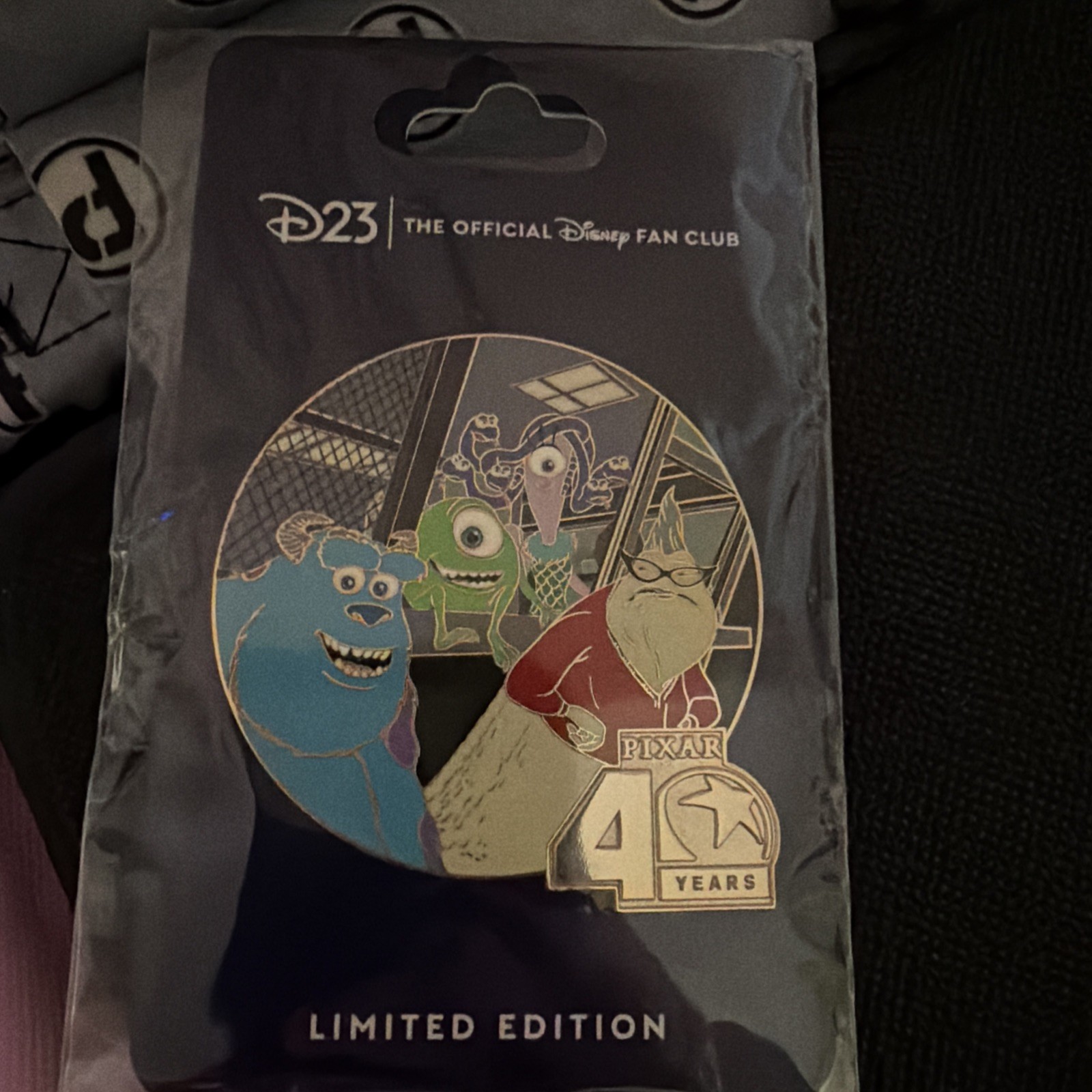 D23 Exclusive LE 1000 Pixar Animation Studios 40th Anniversary Monsters Inc Pin