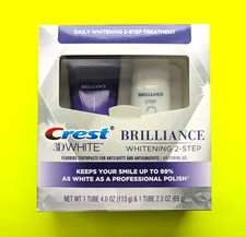Crest 3D White Brilliance 2-Step Toothpaste Kit Exp 11/26