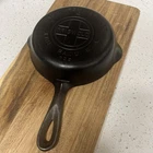 Griswold No 4 Cast Iron Skillet Large Block Logo Erie PA Vintage Clean No Wobble