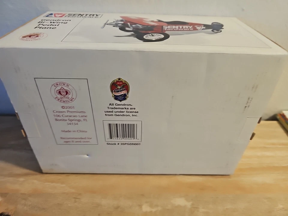 Crown Premiums Sentry Hardware Gendron Bi Wing Pedal Plane 1:6 Scale Die Cast - Image 4 of 4