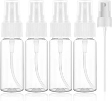 20ml Travel Spray Bottle,4 PCS Small Spray Bottles,Plastic Fine Mist Clear Spra