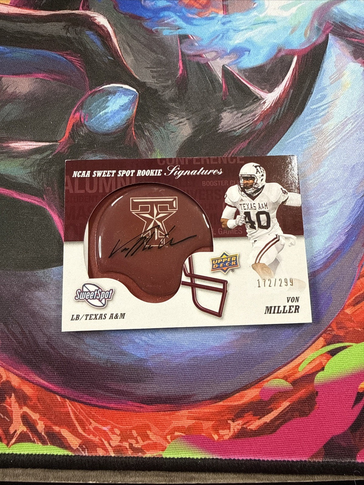 Von Miller Upper Deck Sweet Spot Signature Helmet #RSVM Base
