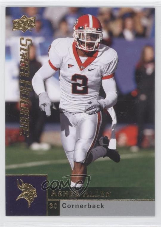 2009 Upper Deck Star Rookie Asher Allen #248 Rookie RC 4k8