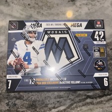 2025 Panini Mosaic Football Mega Box ( Reactive Yellow )