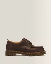 Dr. Martens Lowell 4 Eye Crazy Horse Leather Moc Toe Shoes Brown