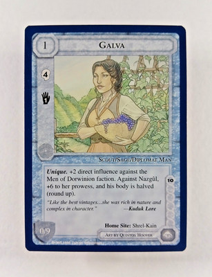 Galva - Middle Earth CCG card (1995 ICE) MECCG Wizards Unlimited Character