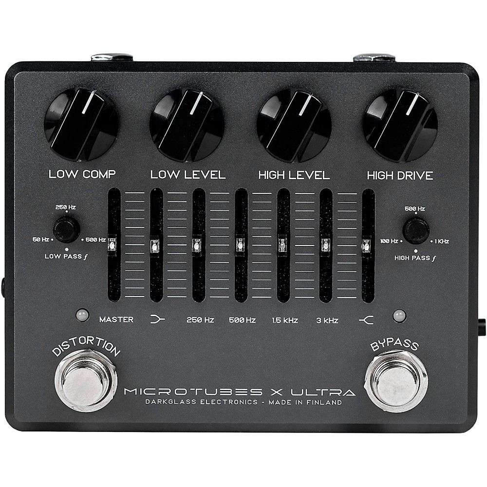 Микротрубки из темного стекла Darkglass X Педаль предусилителя Ultra Bass