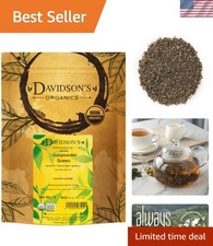 16-Ounce Organic Gunpowder Green Tea - Caffeinated Loose Leaves for Relaxation