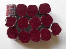 13 Rolls Spinning Wheel Rug Yarn~~100% Acrylic~~360 Pieces Per Roll~~Maroon