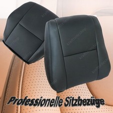 Sitzbezüge Rückenlehnenbezüge Schwarzes Leder für Mercedes Sprinter W906 ab 2006 Sitzbezüge Rückenlehnenbezüge Schwarzes Leder für Mercedes Sprinter W906 ab 2006