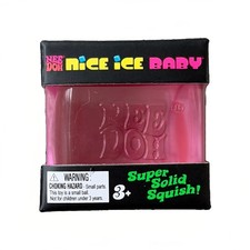 Authentic NeeDoh Nice Ice Baby Pink Schylling NIB Squeeze Cube squishy Nee Doh