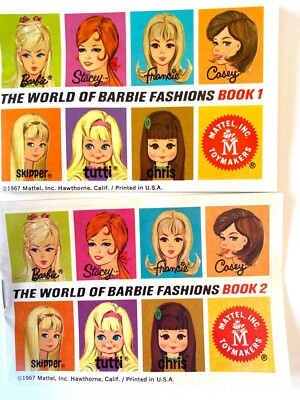 Vintage 1967 Mattel THE WORLD OF BARBIE FASHIONS Book - Main Image