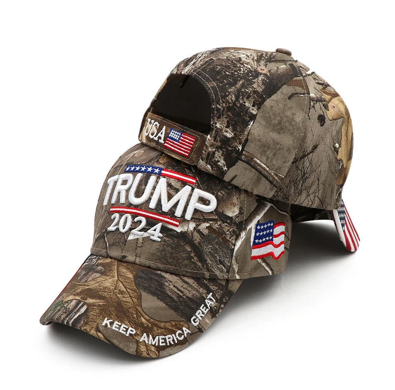 Donald Trump 2024 MAGA Hat Cap Camo USA KAG Make Keep America