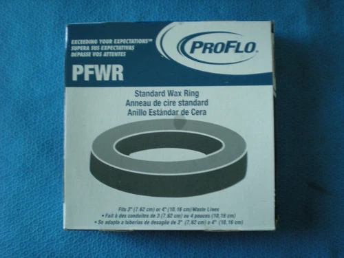 8 Packs Of  Proflo PFWR Standard Wax Ring. Fits 3' or 4: Waste Line. - Picture 3 of 4