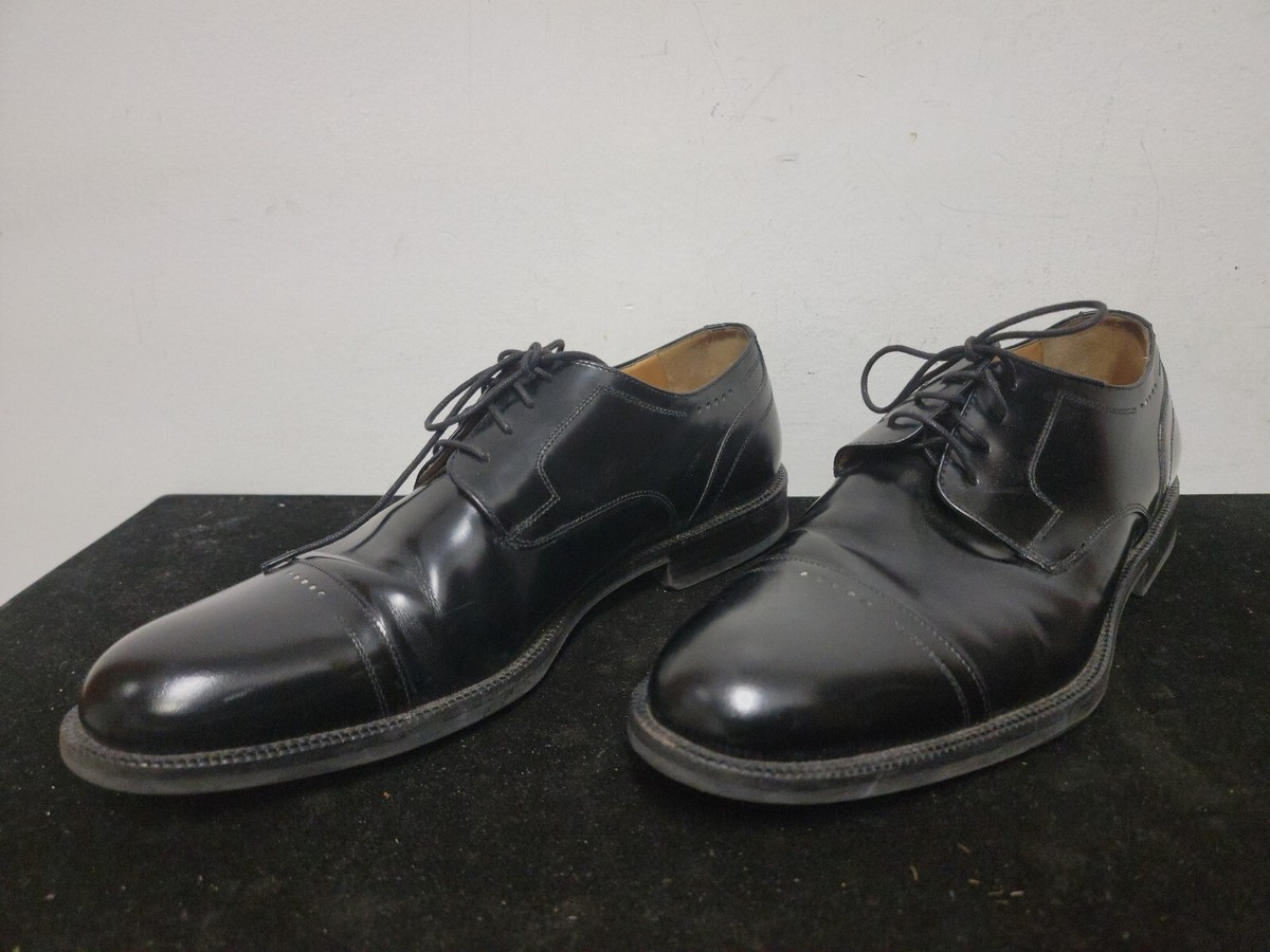 Johnston & Murphy Men’s Brinley Black Sheepskin Leather Sz 12M Cap Toe Johnston & Murphy 15-1295 Brinley Black Sheepskin Leather  main image 3