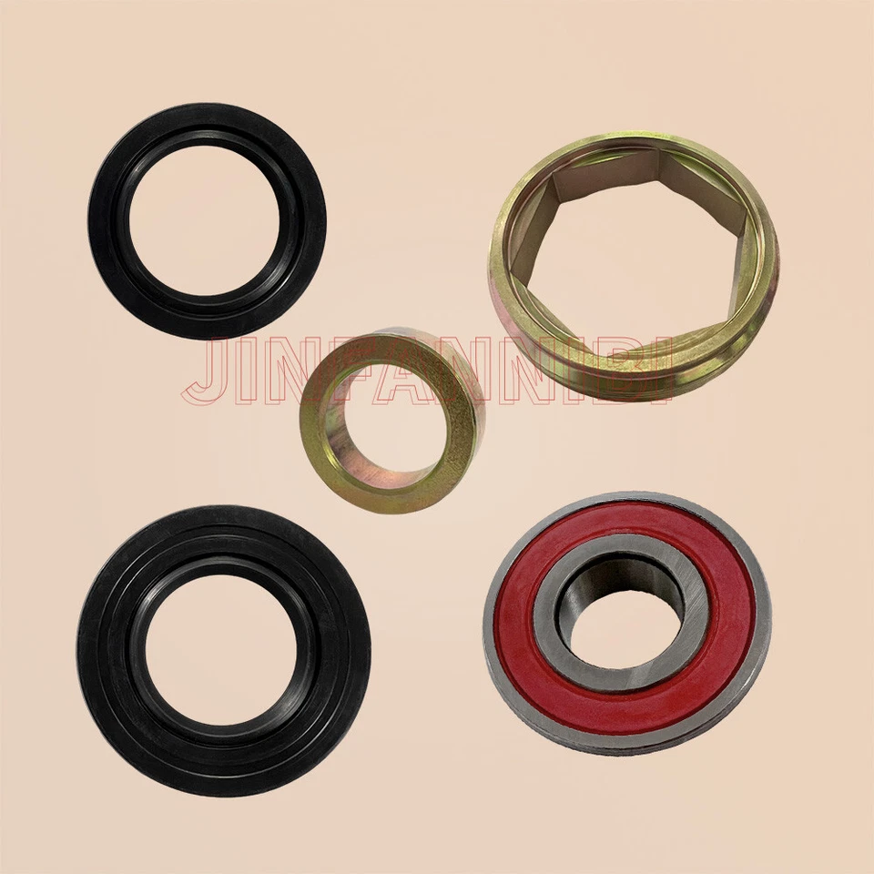 Tuerca de soporte de sello de cojinete de vástago de dirección para Yamaha Wolverine 350 YFM350FX 1995-05 Foto 2 de 4