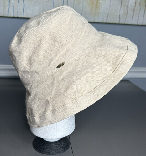Scala Collection Women's Beige Packable Canvas Bucket Adjustable Hat One Size - Picture 5 of 14